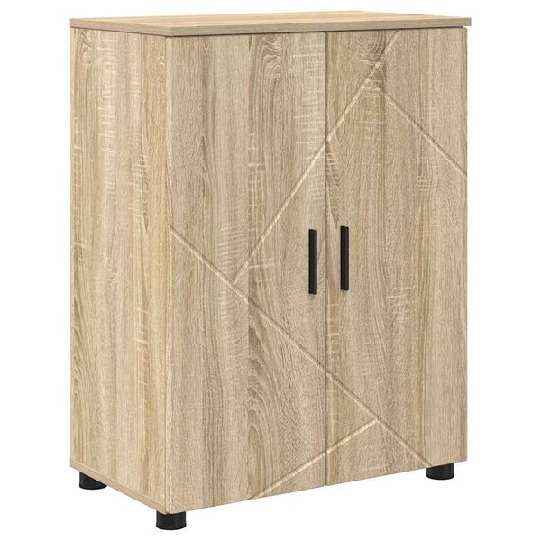 vidaXL Gabinete de Baño con puerta Roble Sonoma 60 x 35 x 80 cm