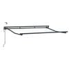 vidaXL Marco de toldo el&eacute;ctrico con LEDs Antracita 2,5 x 2 m Aluminio