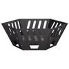 vidaXL Hoguera Negro 60 x 60 x 23 cm Acero