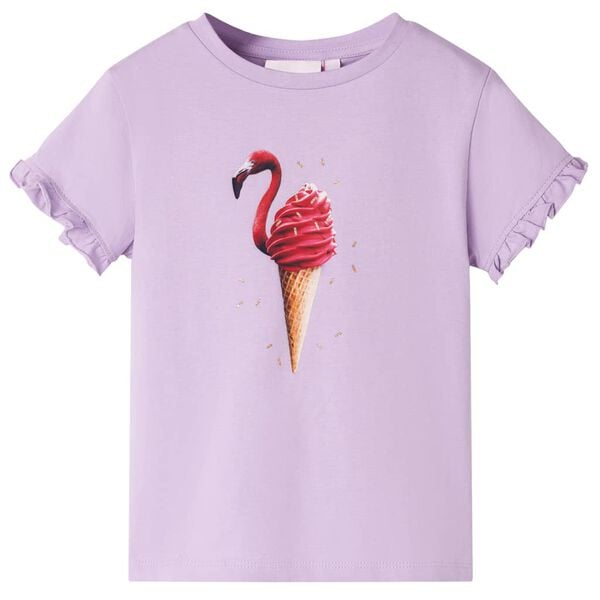 Camiseta infantil lila 116
