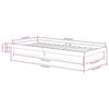 vidaXL Estructura de cama individual peque&ntilde;a sin colch&oacute;n madera negro