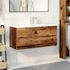 vidaXL Mueble con lavabo integrado madera envejecida