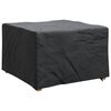 vidaXL Funda para muebles Liso Negro 60 x 60 x 45 cm tela