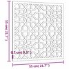 vidaXL Adorno de pared de jard&iacute;n acero corten dise&ntilde;o morisco 55x55 cm
