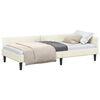 vidaXL Estructura de cama en esquina Crema 90 cm x 200 cm Terciopelo