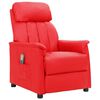 vidaXL Sill&oacute;n de masaje elevable cuero sint&eacute;tico rojo