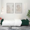 vidaXL Sof&aacute; cama de 2 plazas con dos almohadas terciopelo verde oscuro