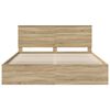 vidaXL Estructura de cama Sonoma 180 x 200 cm Madera de pino macizo