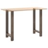 vidaXL Patas para mesa de bar de acero natural (2 unidades, 50 x 90-91 cm)