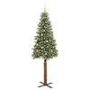 vidaXL &Aacute;rbol de Navidad Delgado con 300 LED con soporte Verde 210 cm