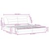 vidaXL Estructura de cama sin colch&oacute;n Hvar tela gris taupe 200x200 cm
