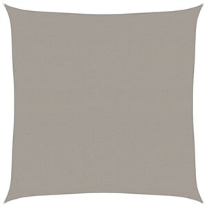 vidaXL Toldo de vela cuadrado HDPE gris claro 160 g/m&sup2; 7x7 m