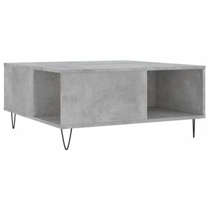 vidaXL Mesa de centro madera contrachapada gris hormig&oacute;n 80x80x36,5 cm