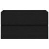 vidaXL Gabinete para Lavabo con puerta Roble negro 80 x 39 x 62 cm