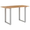 vidaXL Mesa de comedor de madera maciza de acacia 118x58x76 cm
