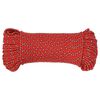 vidaXL Cuerda de barco polipropileno rojo 5 mm 50 m