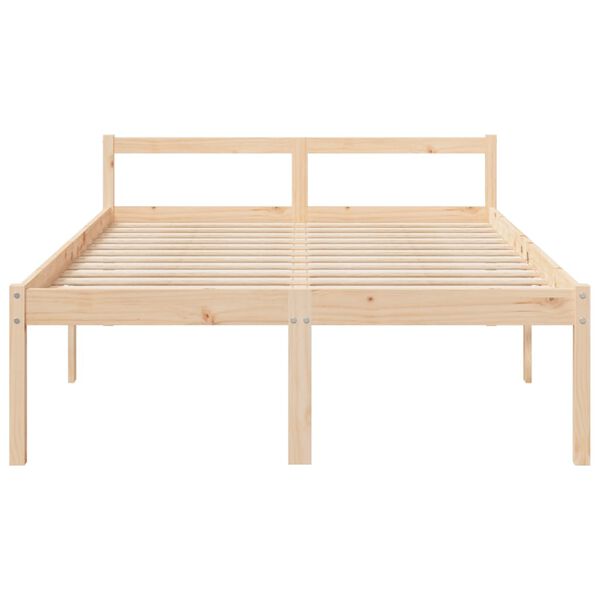 vidaXL Cama senior sin colch&oacute;n madera maciza de pino 120x200 cm