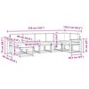 vidaXL Conjunto de sof&aacute;s de exterior 7 pcs Gris Natural y Claro