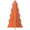 vidaXL &Aacute;rbol Navidad de adorno madera maciza pino marr&oacute;n cera 69,5 cm