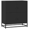 vidaXL Aparador de madera de ingenier&iacute;a negro 68x35x76 cm