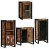 vidaXL Juego de muebles de ba&ntilde;o 4 uds. Multicolor 55 x 35 x 60 cm
