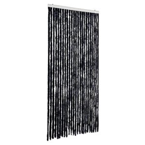 vidaXL Cortina antimoscas chenilla gris antracita 100x230 cm