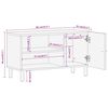 vidaXL Mueble de TV madera maciza de mango 80x31x46 cm