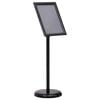 vidaXL Soporte de pie para carteles A4 de aleaci&oacute;n de aluminio negro