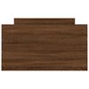 vidaXL Estructura de cama con cabecero piecero roble marr&oacute;n 100x200 cm