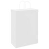 vidaXL Bolsas de papel con asas 50 uds blanca 32x17x44 cm