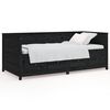 vidaXL Sof&aacute; cama madera maciza de pino negro 75x190 cm