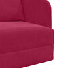 vidaXL Sof&aacute; cama Rojo vino 65 x 80 x 83 cm Terciopelo
