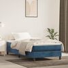 vidaXL Estructura de cama con somier terciopelo azul oscuro 90x200 cm
