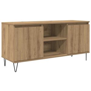 vidaXL Gabinete de TV Roble artesanal 104 x 35 x 50 cm