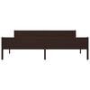 vidaXL Estructura cama sin colch&oacute;n madera pino marr&oacute;n oscuro 200x200cm