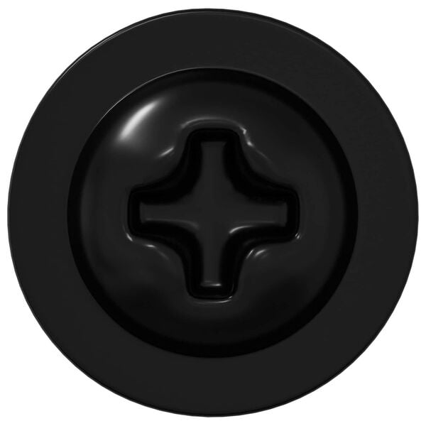 vidaXL Clavo autorroscante 12 pcs Negro 3,5 x 12 mm Hierro