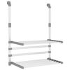 vidaXL Tendedero para balc&oacute;n aluminio 54x25x42 cm