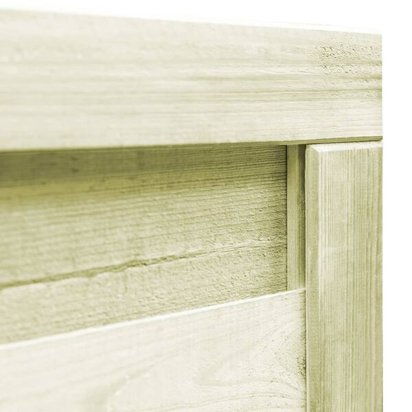 vidaXL Puerta de jard&iacute;n madera de pino impregnada verde 100x75 cm