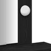 vidaXL Mesa Tocador Negro 50 x 41 x 140 cm Madera de ingeniería