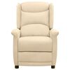 vidaXL Sill&oacute;n reclinable el&eacute;ctrico de tela crema