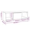 vidaXL Mesa de centro madera de ingenier&iacute;a gris Sonoma 102x50x36 cm