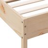 vidaXL Estructura de cama sin colch&oacute;n madera maciza de pino 120x190 cm