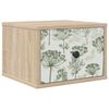 vidaXL Mesita de noche de pared GOTHA Roble Sonoma 36 x 33 x 25 cm