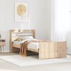 vidaXL Estructura de cama con cabecero madera maciza pino 100x200 cm