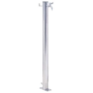 vidaXL Fuente de agua para jard&iacute;n acero inoxidable redonda 80 cm