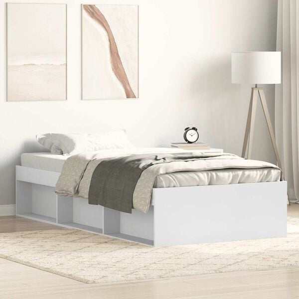 vidaXL Estructura de cama blanca 90x200 cm