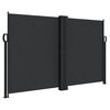 vidaXL Toldo lateral retr&aacute;ctil negro 140x1000 cm