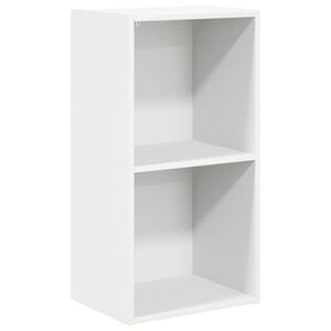 vidaXL Estanter&iacute;a 2 niveles madera contrachapada blanco 40x30x76,5 cm