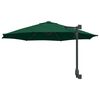 vidaXL Parasol de jardín Manual Verde y Negro 248 x 248 x 148 cm