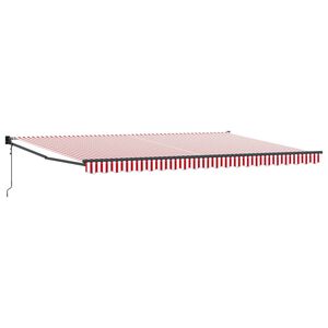 vidaXL Toldo Rojo y 500 x 300 x 165 cm Poli&eacute;ster y metal